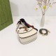 Gucci Bamboo 1947 mini top handle bag White Leather 686864 High