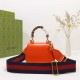 Gucci Bamboo 1947 mini top handle bag Orange-Red Leather 686864 High