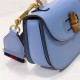 Gucci Bamboo 1947 mini top handle bag Blue Leather 686864 High