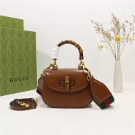 Gucci Bamboo 1947 mini top handle bag Cuir Leather 686864 High