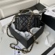 Chanel VANITY WITH CHAIN AP2805 Lambskin & Gold-Tone Metal Black A