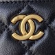 Chanel VANITY WITH CHAIN AP2805 Lambskin & Gold-Tone Metal Black A