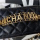 Chanel VANITY WITH CHAIN AP2805 Grained Calfskin & Gold-Tone Metal Black A