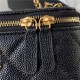 Chanel VANITY WITH CHAIN AP2805 Grained Calfskin & Gold-Tone Metal Black A