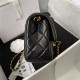 Mini FLAP BAG Lambskin Gold-Metal AS1787 Black A