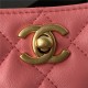 SMALL HOBO HANDBAG Lambskin & Gold-Tone Metal AS3259 Coral A