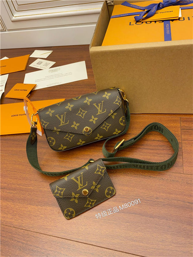 Louis Vuitton Félicie Strap & Go Monogram coated canvas M80091 Top