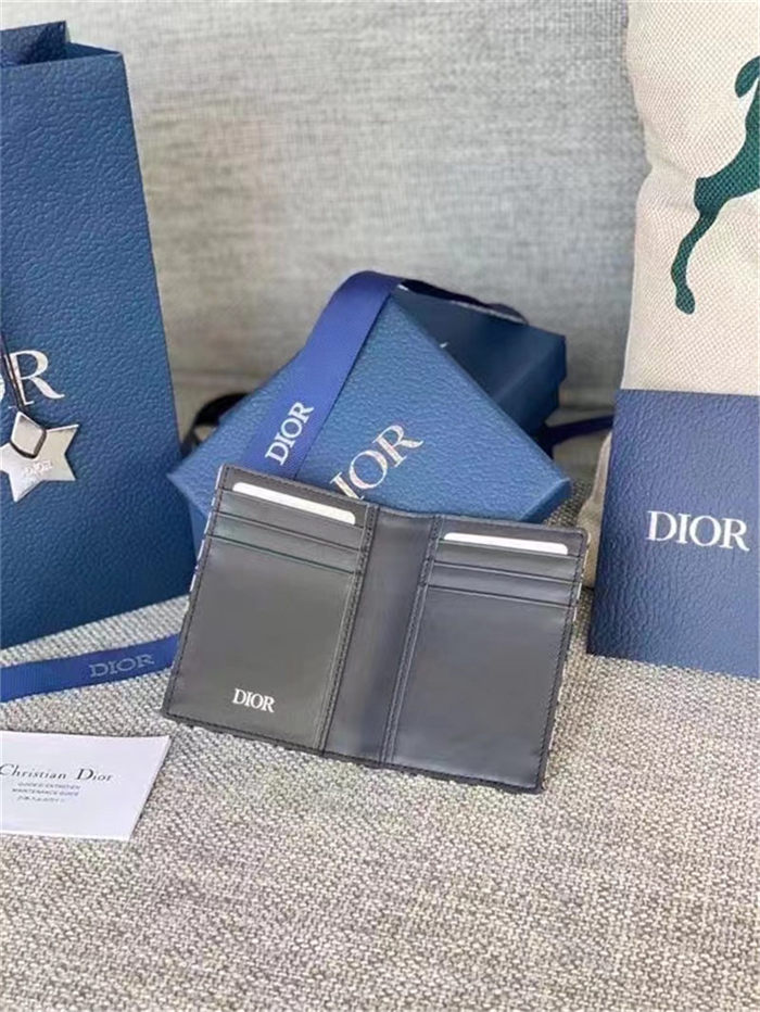 Dior Card Case Dior Oblique Jacquard High