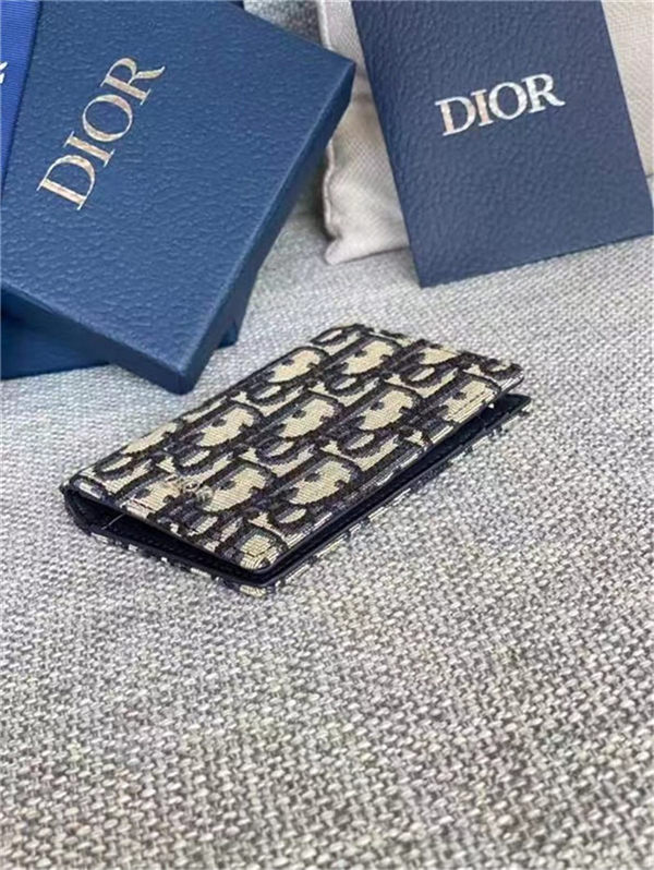 Dior Card Case Dior Oblique Jacquard High