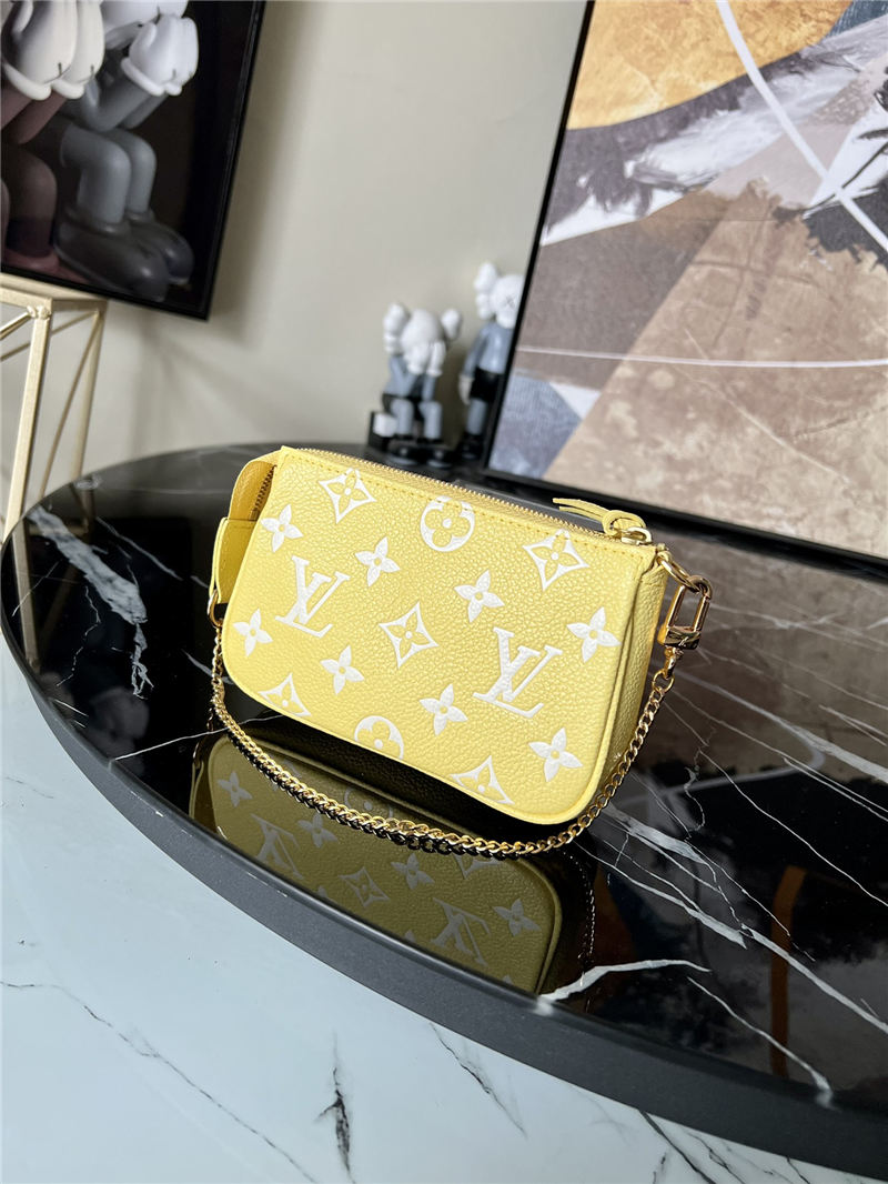 Louis Vuitton MINI POCHETTE ACCESSOIRES Monogram Empreinte M46129 High