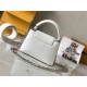 Louis Vuitton CAPUCINES MINI Taurillon White M56071 High