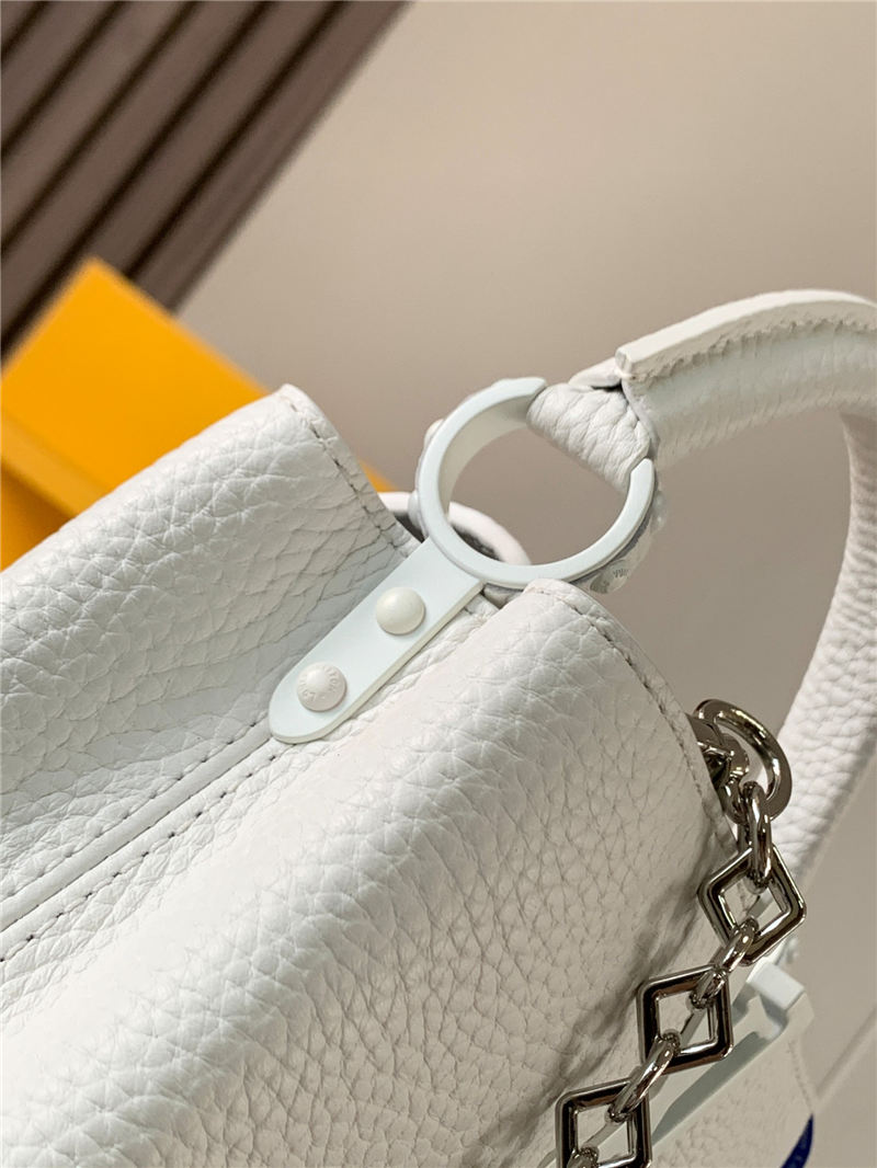 Louis Vuitton CAPUCINES MINI Taurillon White M56071 High