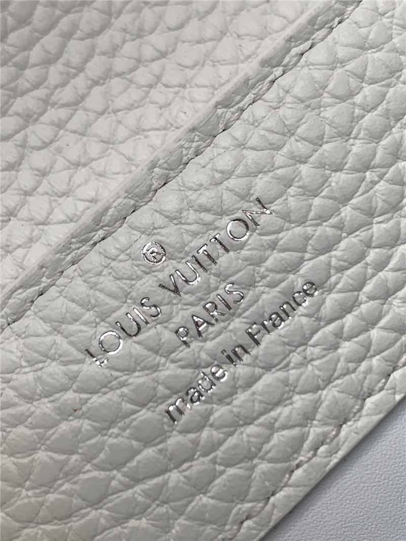 Louis Vuitton CAPUCINES MINI Taurillon White M56071 High