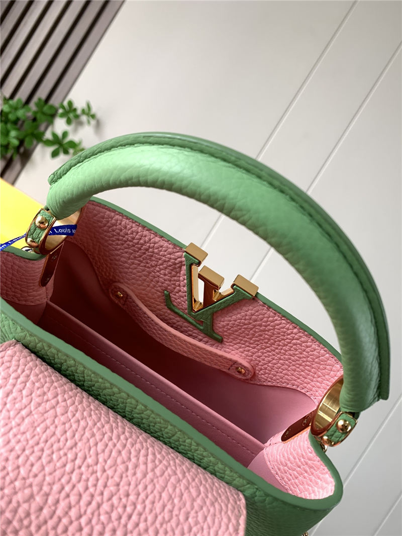 Louis Vuitton CAPUCINES MINI Taurillon Green M59709 High