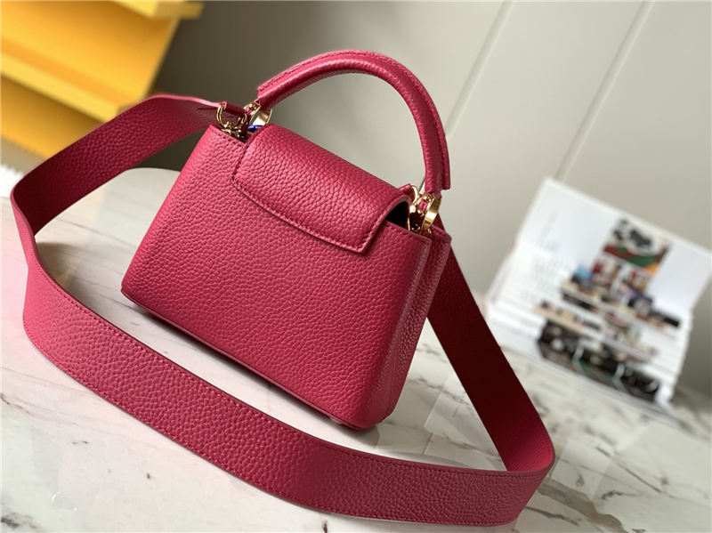 Louis Vuitton CAPUCINES MINI Taurillon Dk-Fuchsia M58718 High