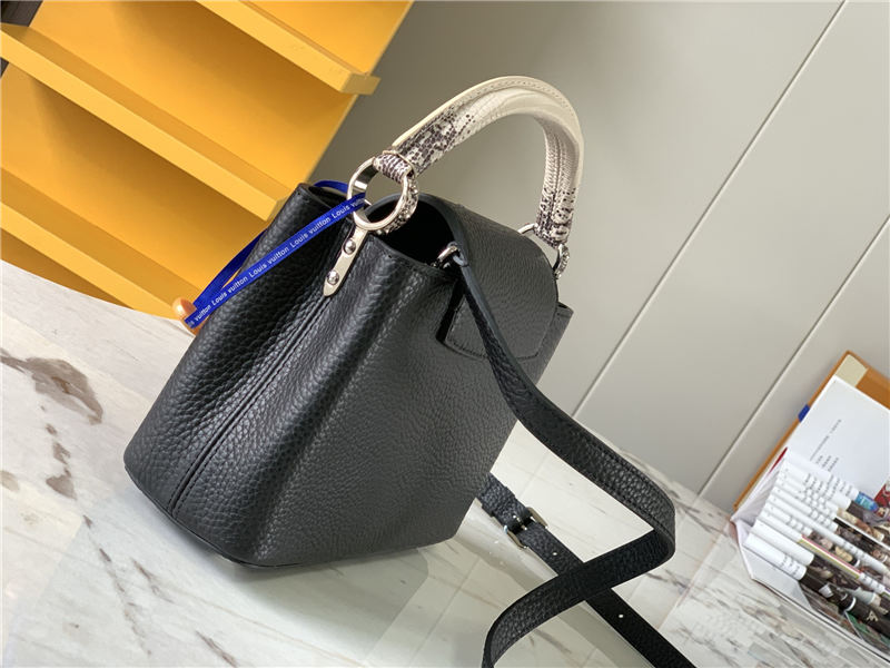 Louis Vuitton CAPUCINES MINI Taurillon/Lizard Black M94048 High