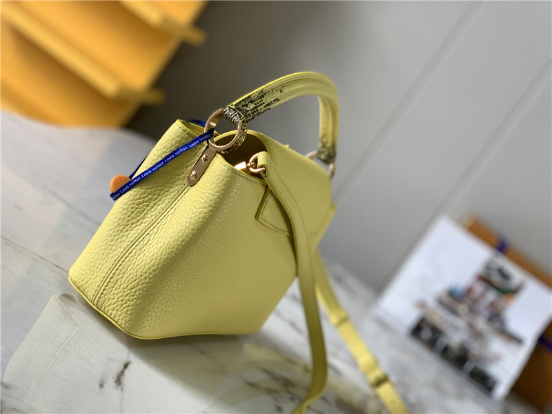 Louis Vuitton CAPUCINES MINI Taurillon/Lizard Yellow M94048 High