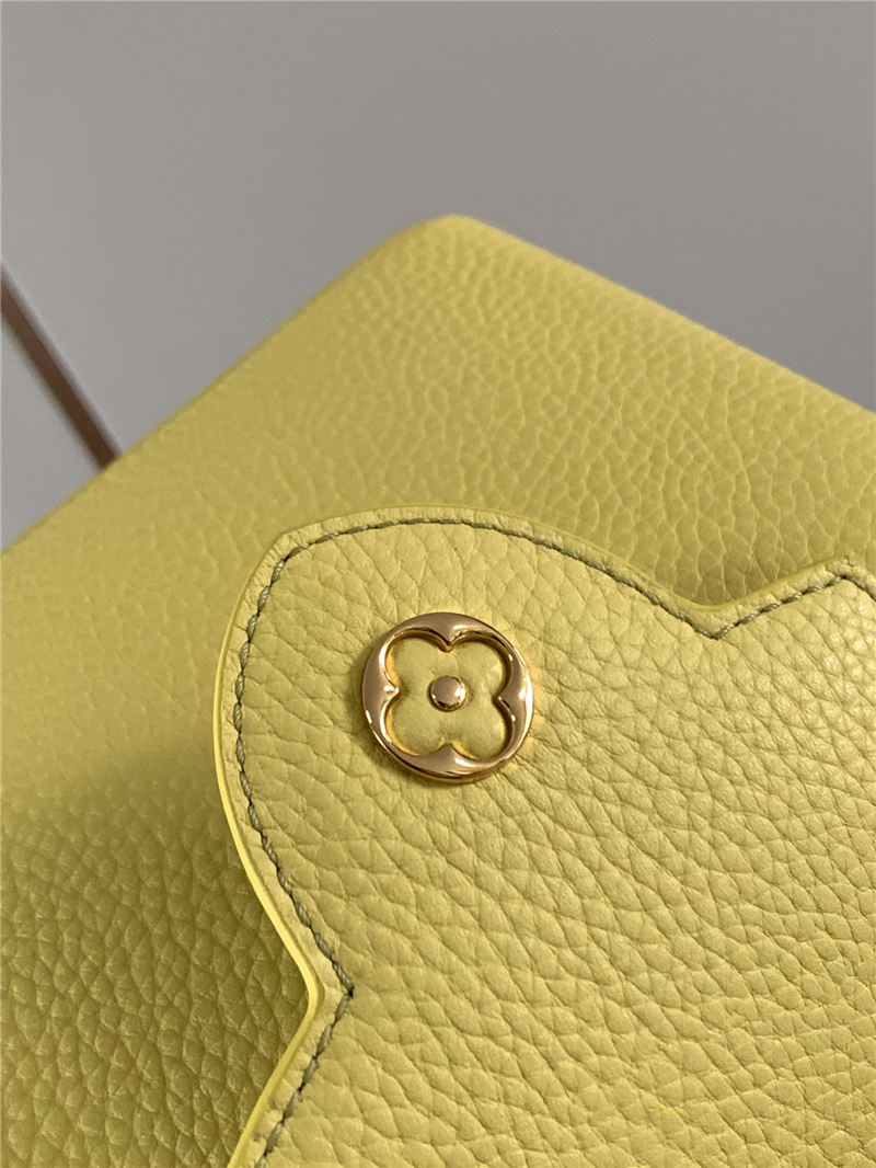 Louis Vuitton CAPUCINES MINI Taurillon/Lizard Yellow M94048 High