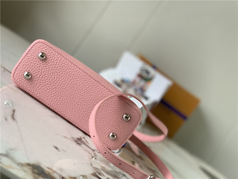 Louis Vuitton CAPUCINES MINI Taurillon/Lizard Pink M94048 High