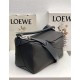 Large Puzzle bag in grained calfskin Dark Grey High