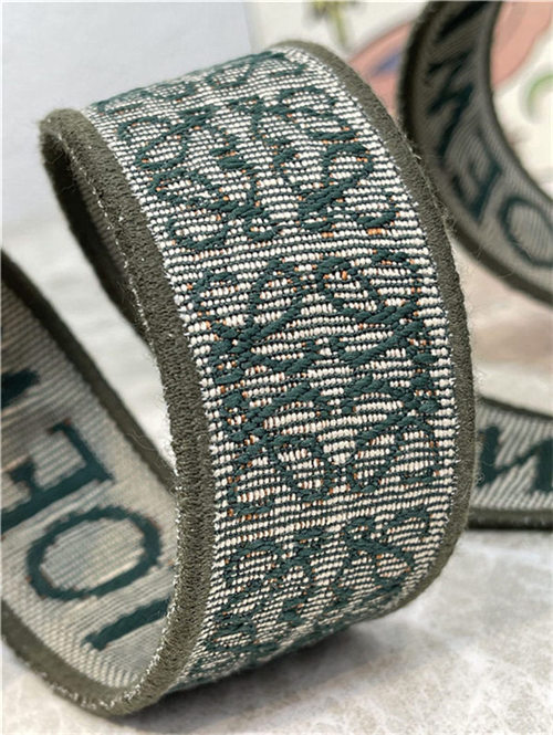 Loewe Anagram strap in jacquard and calfskin B High