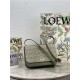 Goya bag in Anagram jacquard and calfskin Green High