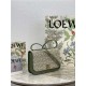 Goya bag in Anagram jacquard and calfskin Green High