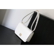 Goya bag in silk calfskin White High