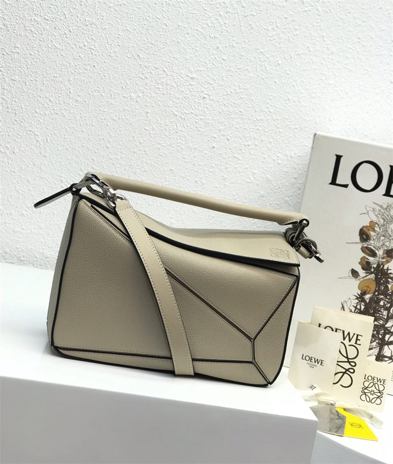 Small Puzzle bag in soft grained calfskin High