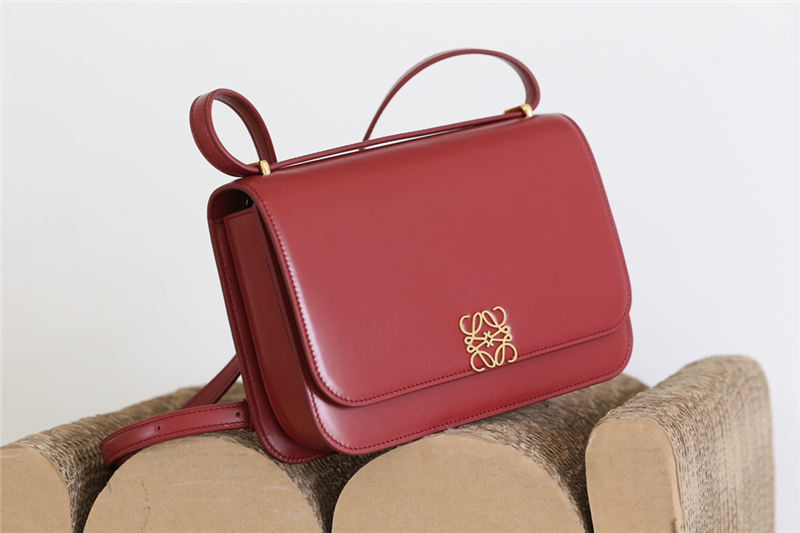 Goya bag in silk calfskin Wine High