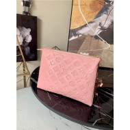 Louis Vuitton COUSSIN PM Monogram-embossed puffy lambskin Pink M57790 High