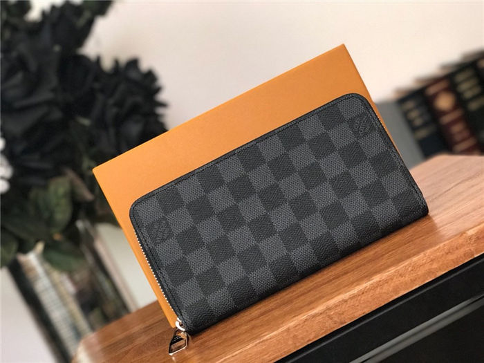 Louis Vuitton ZIPPY WALLET Damier Graphite High