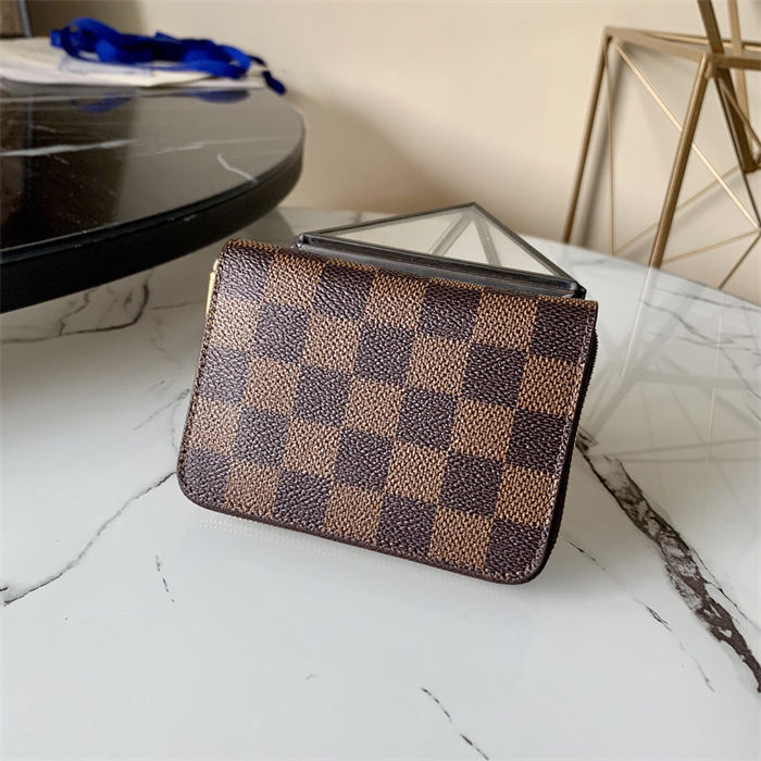 Louis Vuitton Zippy Coin Purse Damier Ebene N60213 High