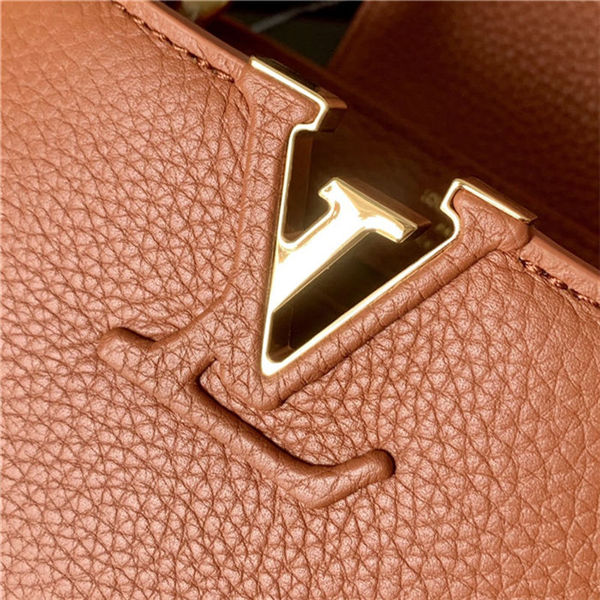 Louis Vuitton CAPUCINES MINI Taurillon Tan M80007 High