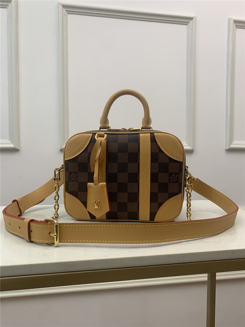 Louis Vuitton VALISETTE SOUPLE BB Damier Ebene N50065 Natural High