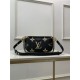 Louis Vuitton MULTI POCHETTE ACCESSOIRES Embossed supple grained cowhide leather M45777 Black/Cream High