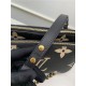 Louis Vuitton MULTI POCHETTE ACCESSOIRES Embossed supple grained cowhide leather M45777 Black/Cream High