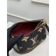 Louis Vuitton MULTI POCHETTE ACCESSOIRES Embossed supple grained cowhide leather M45777 Black/Cream High