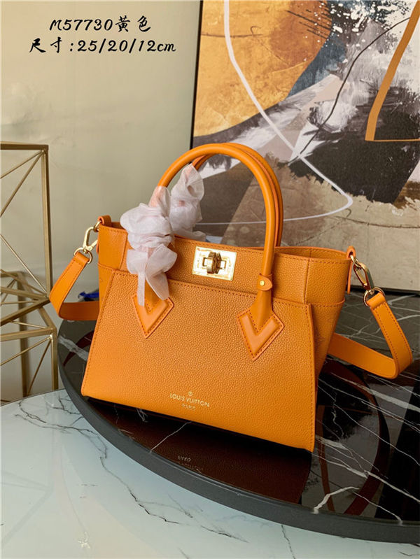 Louis Vuitton ON MY SIDE PM Calf leather Summer Gold Orange M57730 High