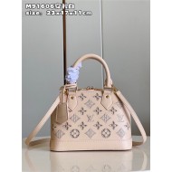 Louis Vuitton Alma BB Bag Calfskin Monogram Embroidrey M22878 Beige High