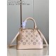 Louis Vuitton Alma BB Bag Calfskin Monogram Embroidrey M22878 Beige High