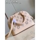 Louis Vuitton Alma BB Bag Calfskin Monogram Embroidrey M22878 Beige High