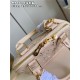 Louis Vuitton Alma BB Bag Calfskin Monogram Embroidrey M22878 Beige High