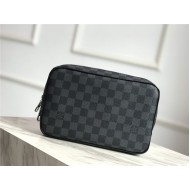 Louis Vuitton TOILET POUCH GM Damier Graphite canvas High