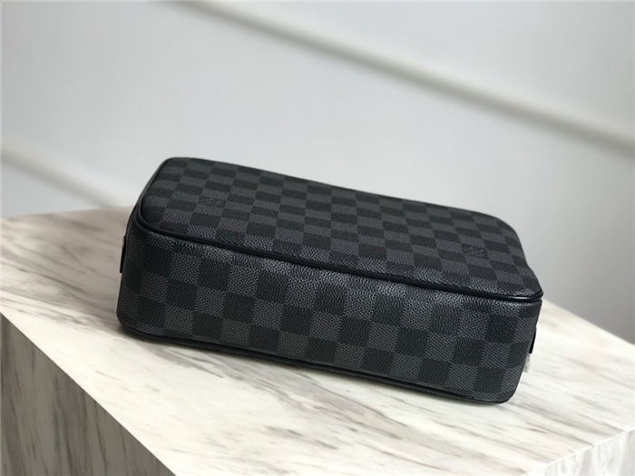 Louis Vuitton TOILET POUCH GM Damier Graphite canvas High