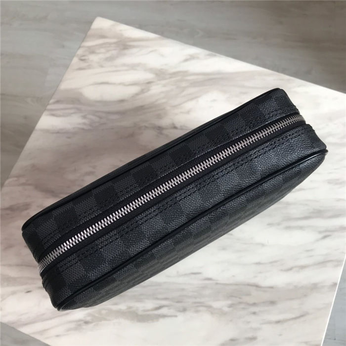 Louis Vuitton TOILET POUCH GM Damier Graphite canvas High