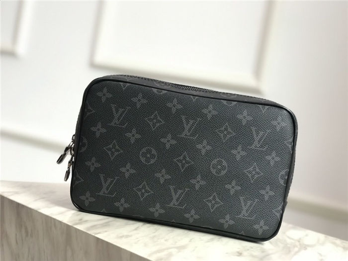 Louis Vuitton TOILET POUCH GM Monogram Eclipse canvas High