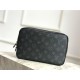 Louis Vuitton TOILET POUCH GM Monogram Eclipse canvas High