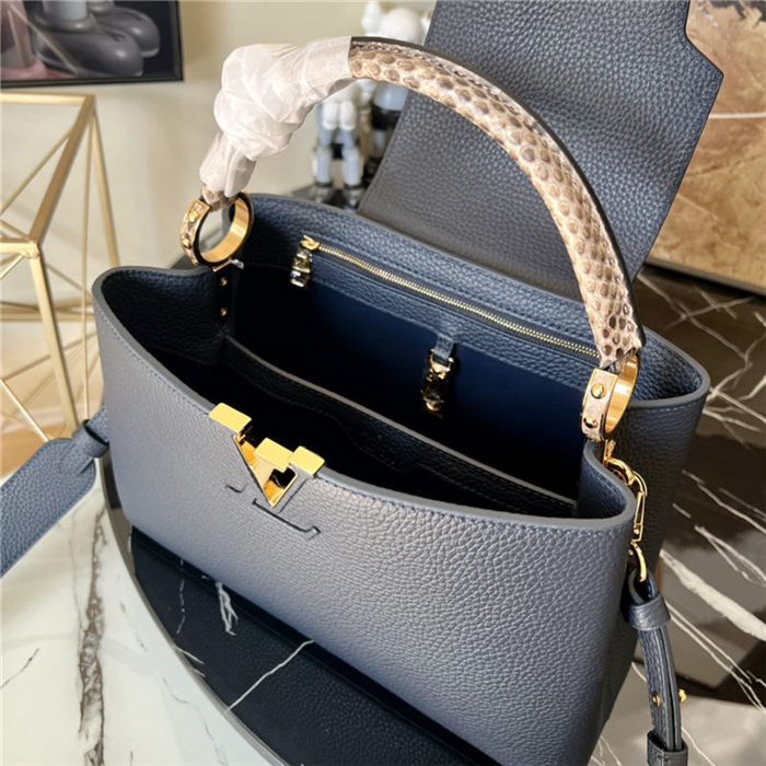 Louis Vuitton CAPUCINES BB Taurillon Navy M80421 High