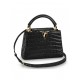 Louis Vuitton Capucines Mini Crocodile Bag N93429 Black High